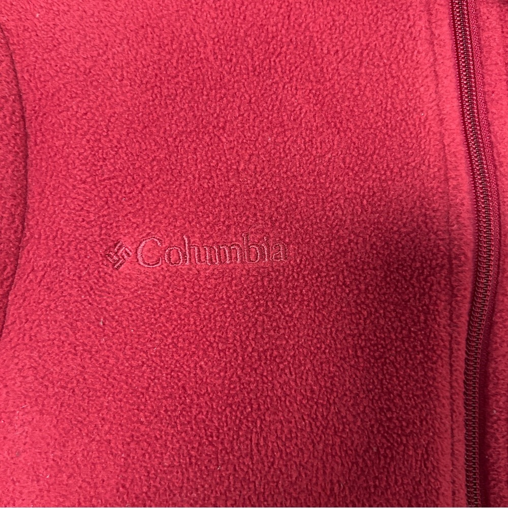 Columbia women’s red fleece vest - Picture 2 of 9